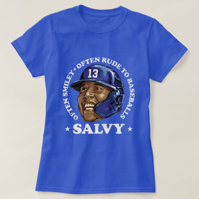 Camiseta Salvador Perez Rude Para Baseballs (Frente do Design)