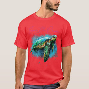 Camiseta Salvaguardar A Consciência Ambiental Das Tartaruga