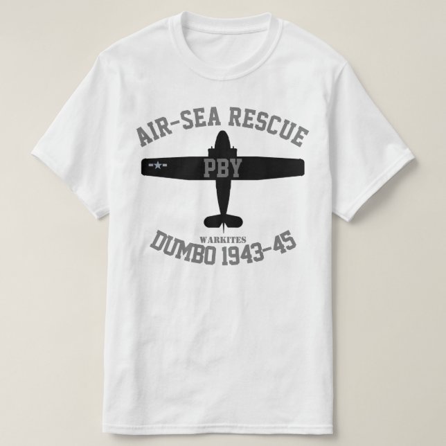 Camiseta Salvamento aero-marítimo PBY de Warkites (Frente do Design)