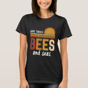 Camiseta Salvamento De Abelhas De Árvores E Proteção Ambien