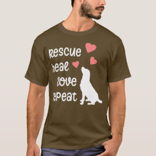 Camiseta Salvamento de Cães Mamãe Cão de Salvamento Animal 