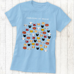 Camiseta Salvamento de Gato Fofo Personalizado