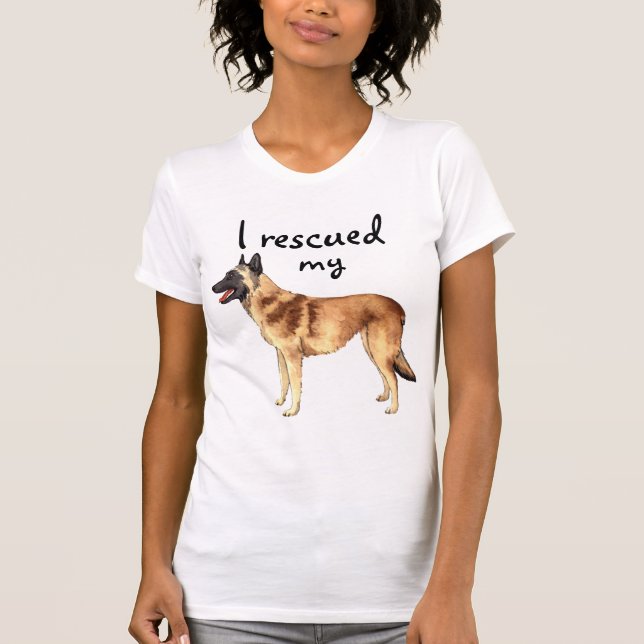 Camiseta Salvamento de Malinois Belgas (Frente)