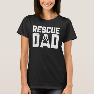 Camiseta Salvamento de Pais Cão-Menino Salvando Animais Sel