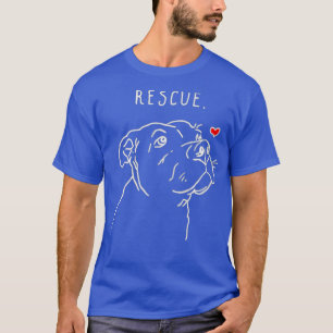 Camiseta Salvamento do Cão-de-Violência Desenho Resgate Mam