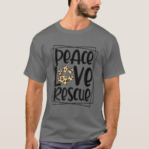 Camiseta Salvamento do Cão Pet Dog de Salvação do Amor à Pa