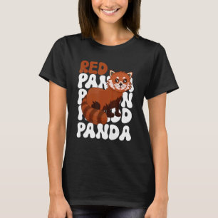 Camiseta Salvamento do Dia Internacional do Panda Vermelha