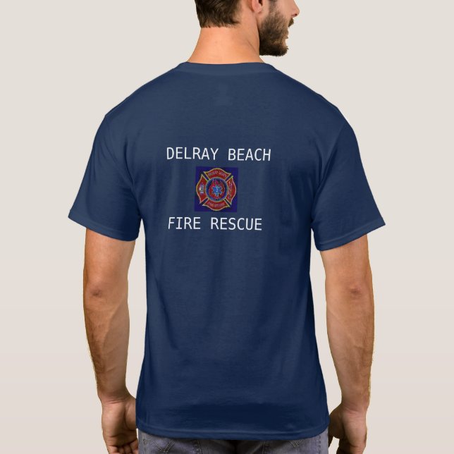 CAMISETA SALVAMENTO DO FOGO DE DELRAY BEACH (Verso)
