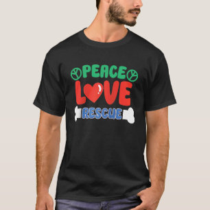 Camiseta Salvamento Dos Direitos Dos Animais Por Adoção De