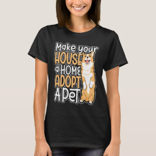 Camiseta Salvamento Dos Direitos Dos Animais Por Adoção De