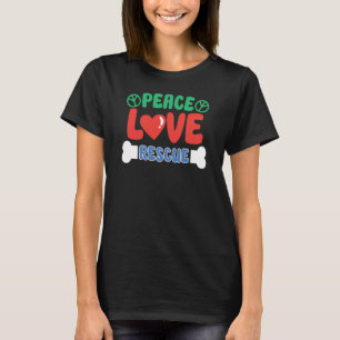 Camiseta Salvamento Dos Direitos Dos Animais Por Adoção De