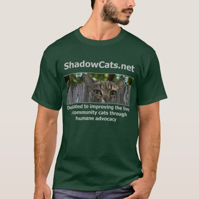Camiseta Salvamento dos gatos da sombra (Frente)