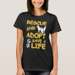 Camiseta Salvamento e adoção Salvar um Pet Espetacular Pres