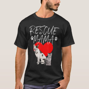 Camiseta Salvamento Mama Animal Proteja Pet Animal Love