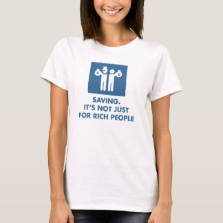 Camiseta Salvamento. Não é apenas para pessoas ricas.
