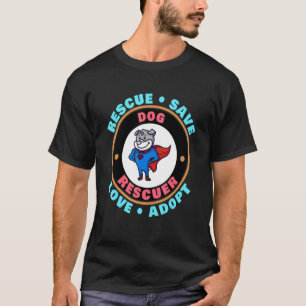 Camiseta Salvamento Salvar Amor Adotar Salvador de Animais