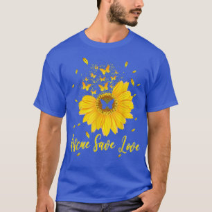 Camiseta Salvamento Salvar Amor Flor Engraçado Flor Sunflow