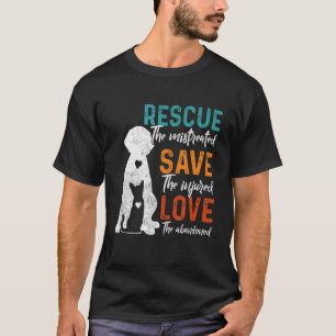 Camiseta Salvamento Salve Amor Animal Rescut Gato