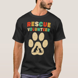 Camiseta Salvamento Voluntário Cão Gato de Proteção Animal 