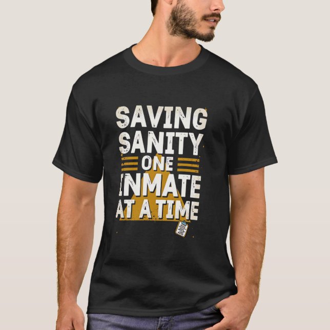 Camiseta Salvando a Sanidade um Detento de Cada Vez (Frente)