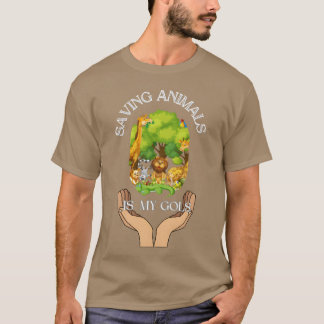 Camiseta Salvando amigos animais