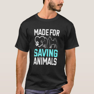 Camiseta Salvando Animais Vetem Estudante Vet Ech Veterinár