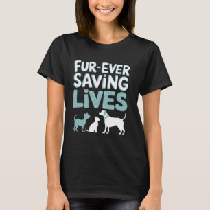 Camiseta Salvando Peles, Adote, Abrigo De Foster, Recuperan