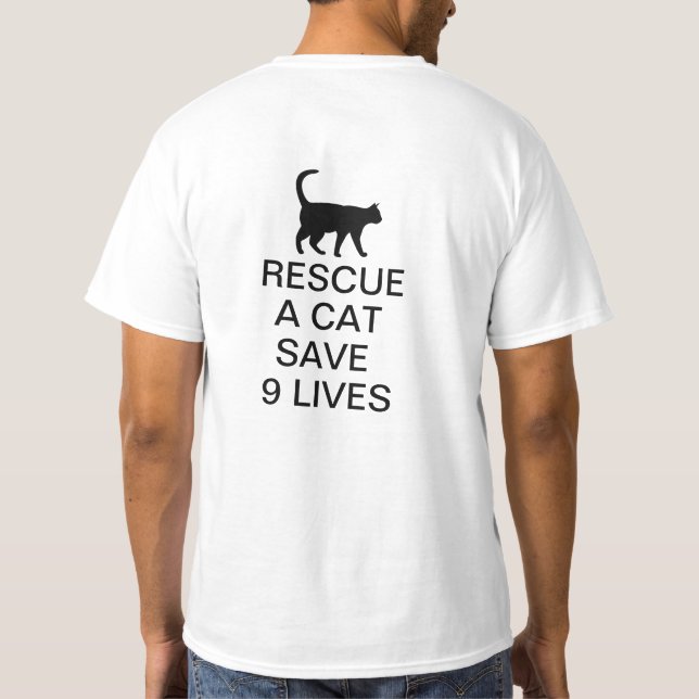 Camiseta Salvar 9 vidas (Verso)