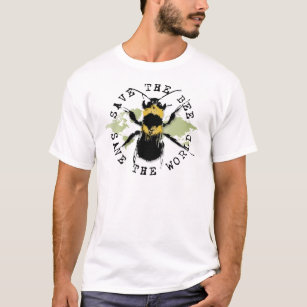 Camiseta Salvar a abelha! Salvar o mundo! Coleção do