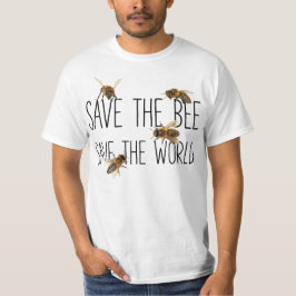 Camiseta Salvar a abelha! Salvar o mundo! Vive o design