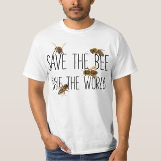 Camiseta Salvar a abelha! Salvar o mundo! Vive o design