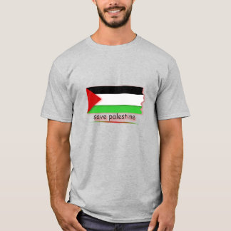 Camiseta "Salvar a bandeira da Palestina"