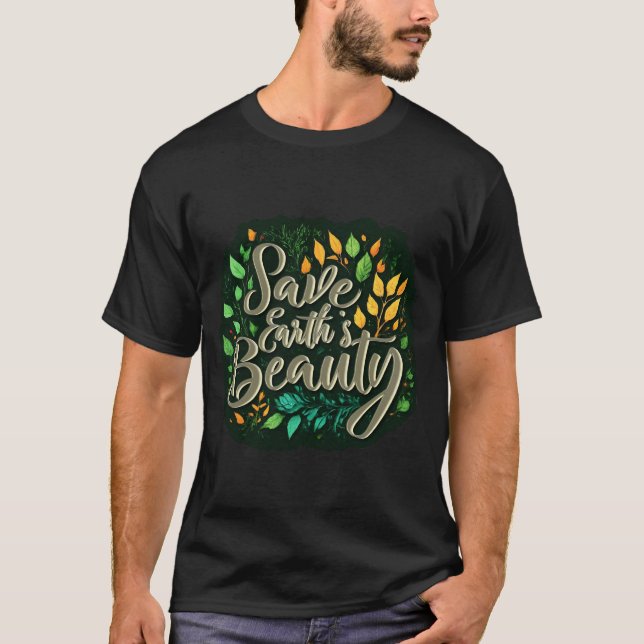 Camiseta Salvar a beleza da Terra (Frente)
