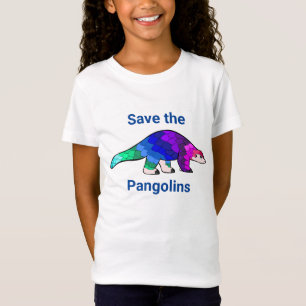 Camiseta Salvar a espécie de Pangolin ameaçada
