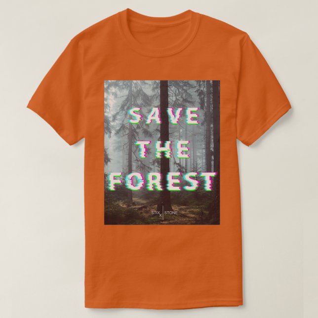 Camiseta Salvar A Floresta (Frente do Design)