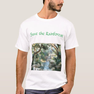 Camiseta salvar a floresta húmida