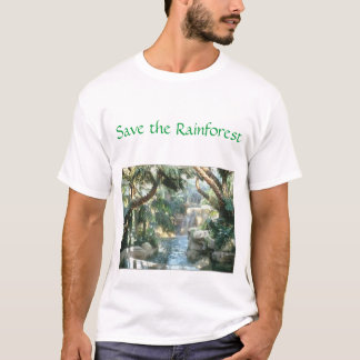 Camiseta salvar a floresta húmida