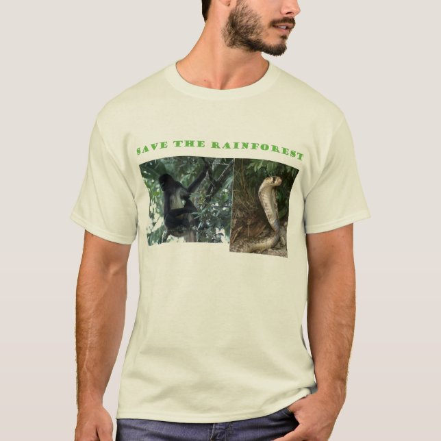 Camiseta Salvar a floresta húmida (Frente)
