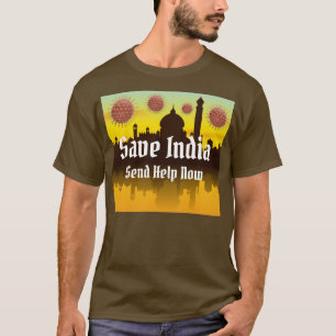 Camiseta Salvar a Índia do Covid-19