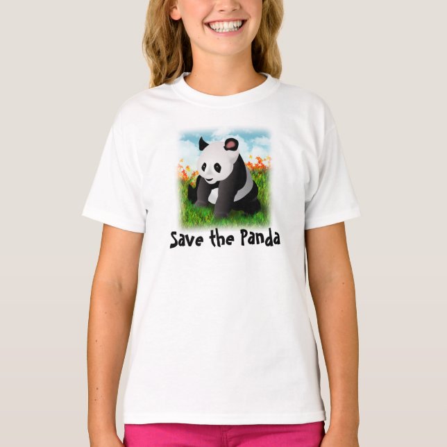 Camiseta Salvar a panda (Frente)