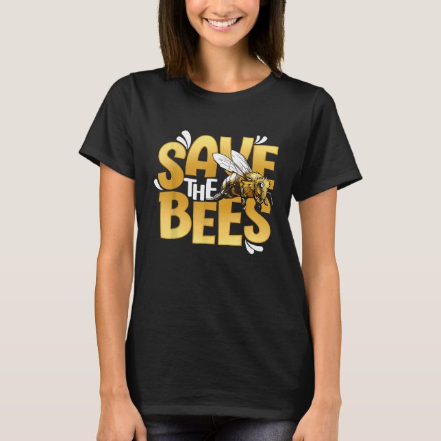 Camiseta Salvar Abelhas Apiário de Abelhas Apicultor (Frente)