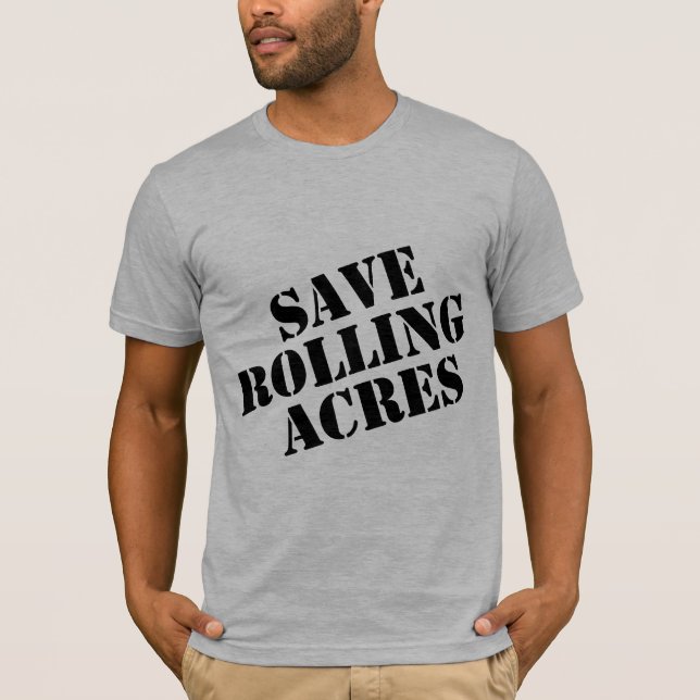Camiseta Salvar acres de rolamento (Frente)