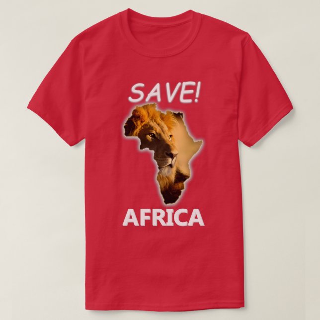 Camiseta Salvar África (Frente do Design)