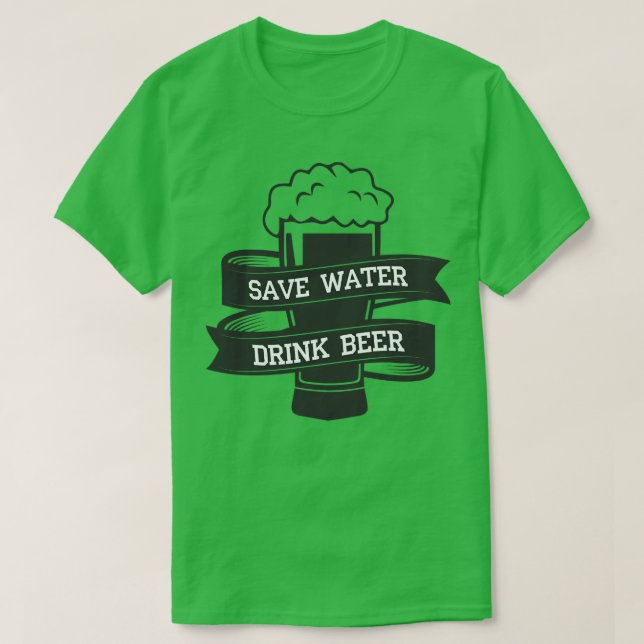 Camiseta Salvar Água Beer 2 (Frente do Design)
