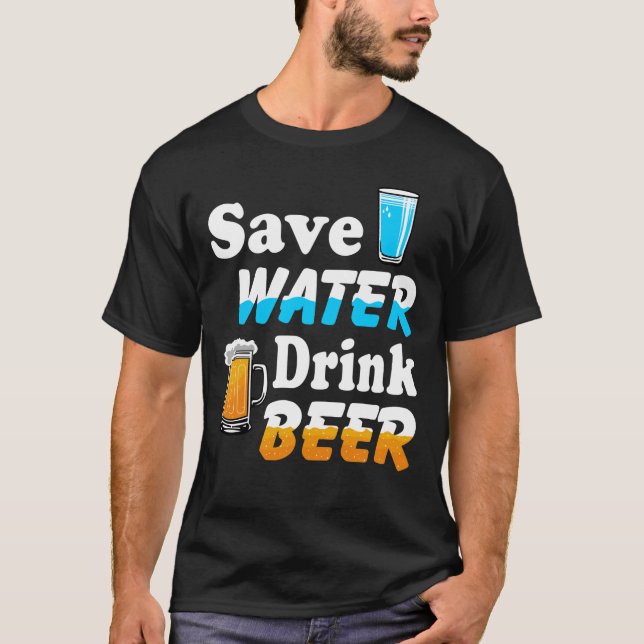 Camiseta Salvar Água Beer Teer (Frente)