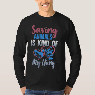Camiseta Salvar Animais É Como Se Minha Coisa Resgatar A Vi