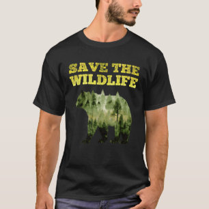 Camiseta Salvar animais e plantas ameaçados de extinção