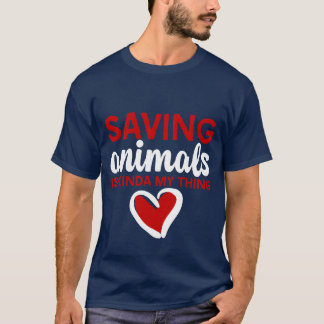 Camiseta Salvar Animais É Tipo Meu Amigo
