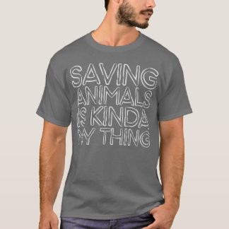 Camiseta Salvar Animais É Tipo Um Presente Meu