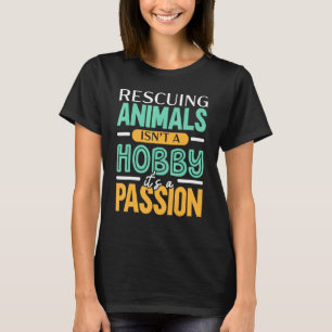 Camiseta Salvar animais não é um passatempo, é um amnim de 